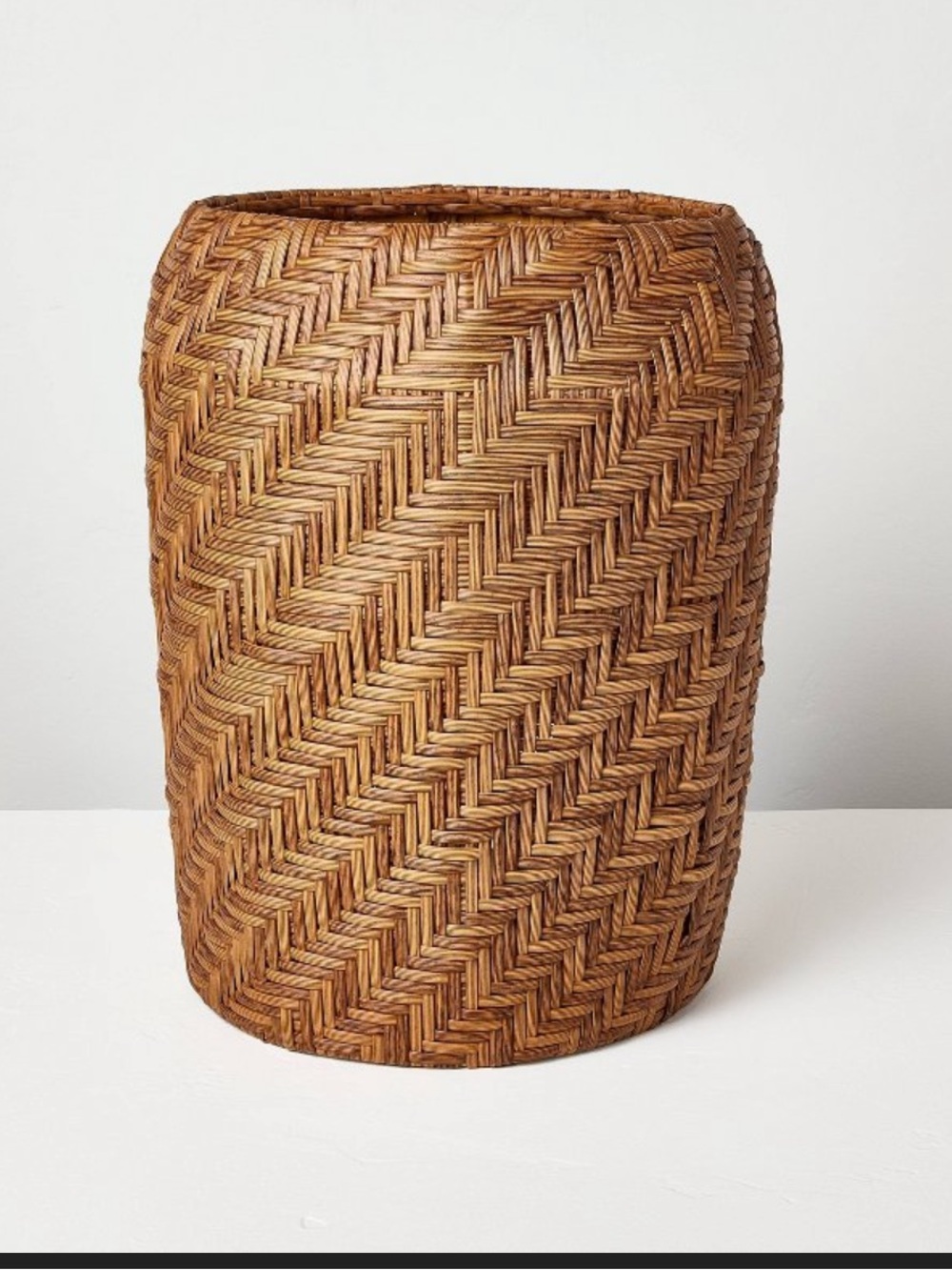 17"x14" Large Round Woven Patterned Outdoor Plant Basket- Hearth & Hand Magnolia